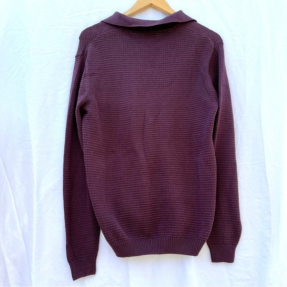DANDY DEL MAR | XS THE SEBASTIAN LONG SLEEVE POLO IN AMETHYST - Picture 8 of 8